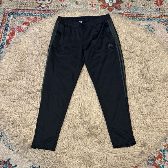 Adidas track pants with ankle zippers size large - Picture 1 of 3